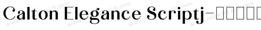 Calton Elegance Scriptj字体转换
